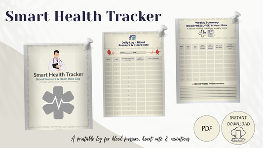 Smart Health Tracker – PDF for Blood Pressure & Heart Rate